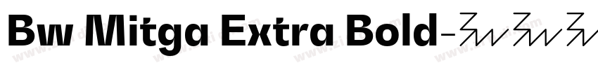 Bw Mitga Extra Bold字体转换
